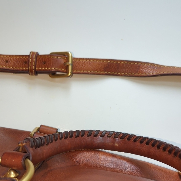 Dooney Bourke  Florentine Brown Leather Shoulder Bag - Picture 14 of 16